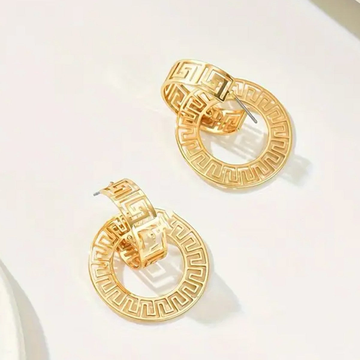 Hollow Geometry Earring Pendant For Ladies