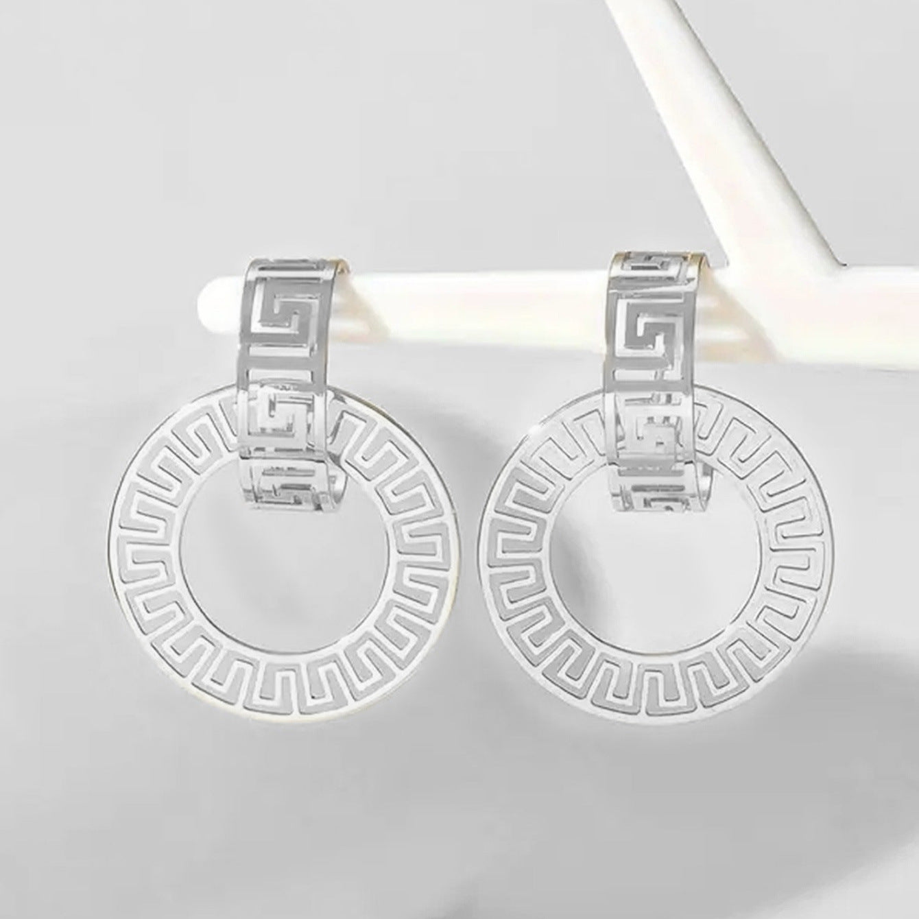 Hollow Geometry Earring Pendant For Ladies