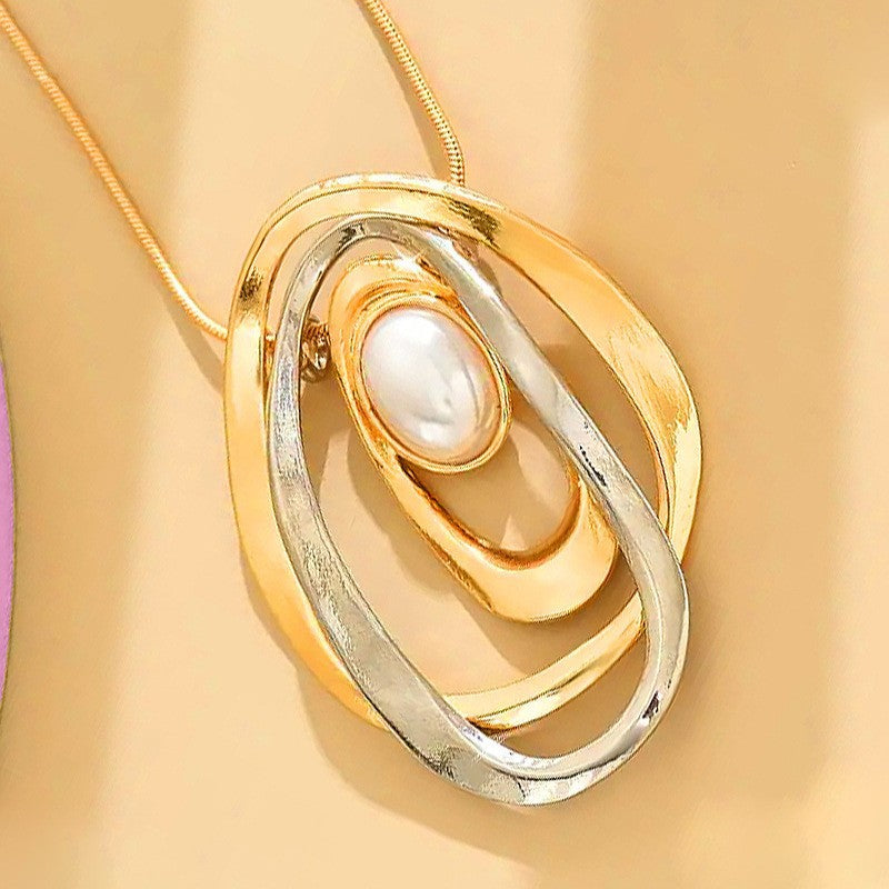 Women's Fashion Alloy Creative Oval Necklace